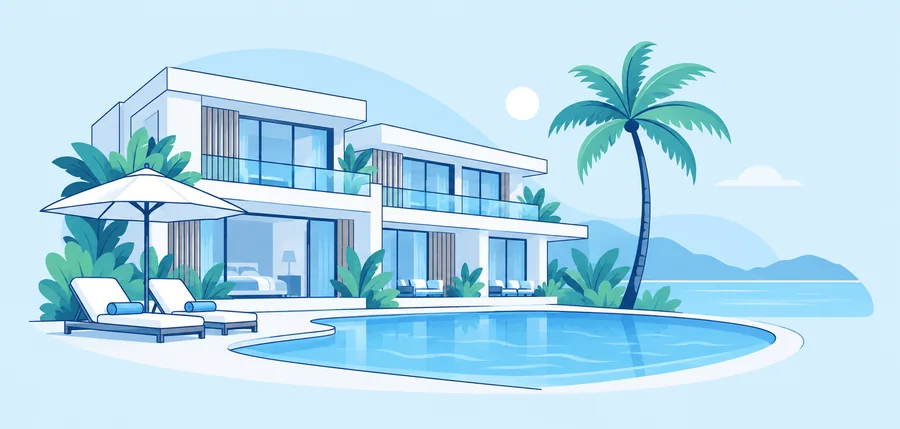 Minh họa ngành quảng cáo Khách sạn & Resort