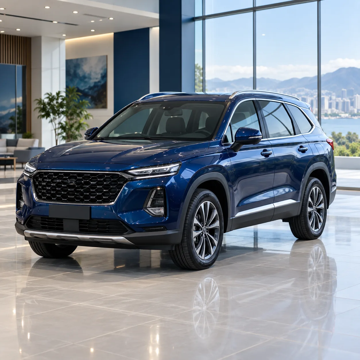 Mẫu thẻ carousel Facebook quảng cáo ngoại thất SUV
