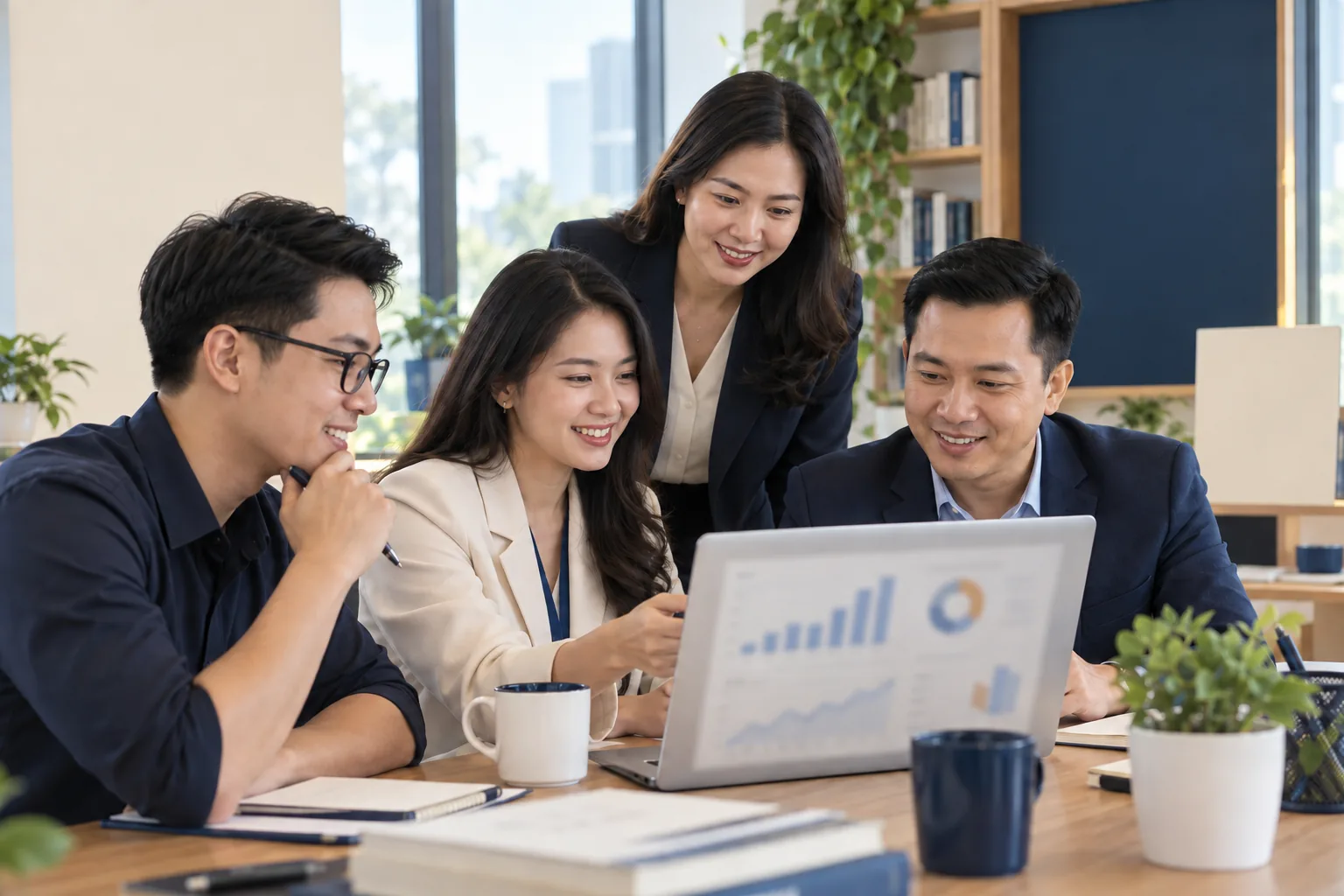 Đội tuyển sinh xem xu hướng tư vấn và ghi danh