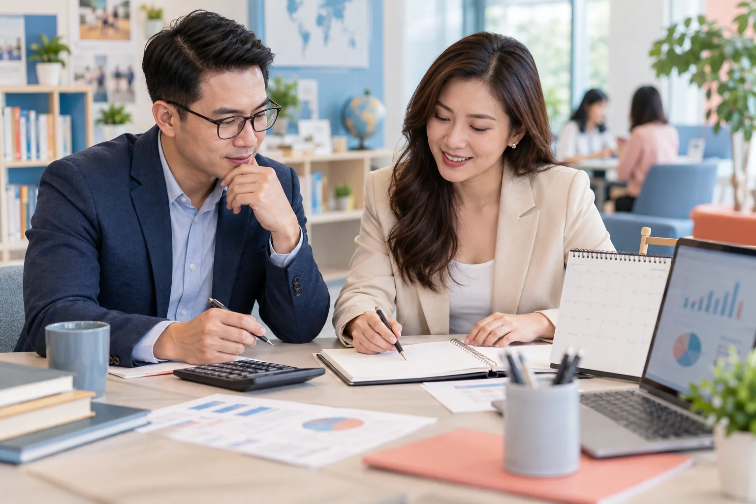 Đơn vị đào tạo và tư vấn viên lập ngân sách tuyển sinh