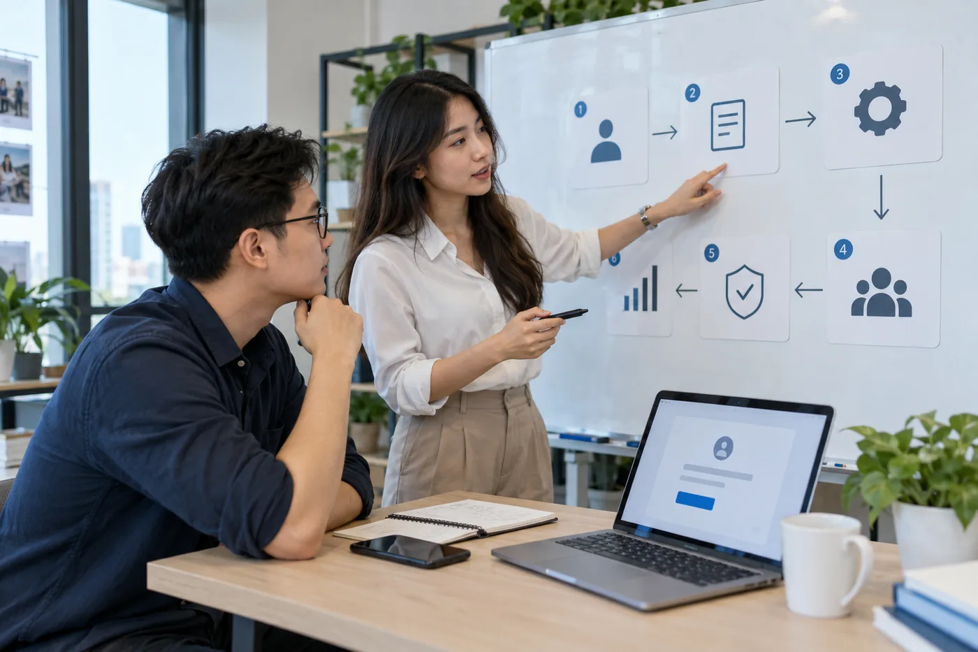 Đội ngũ lên sáu bước liên kết và vận hành tài khoản Google Ads
