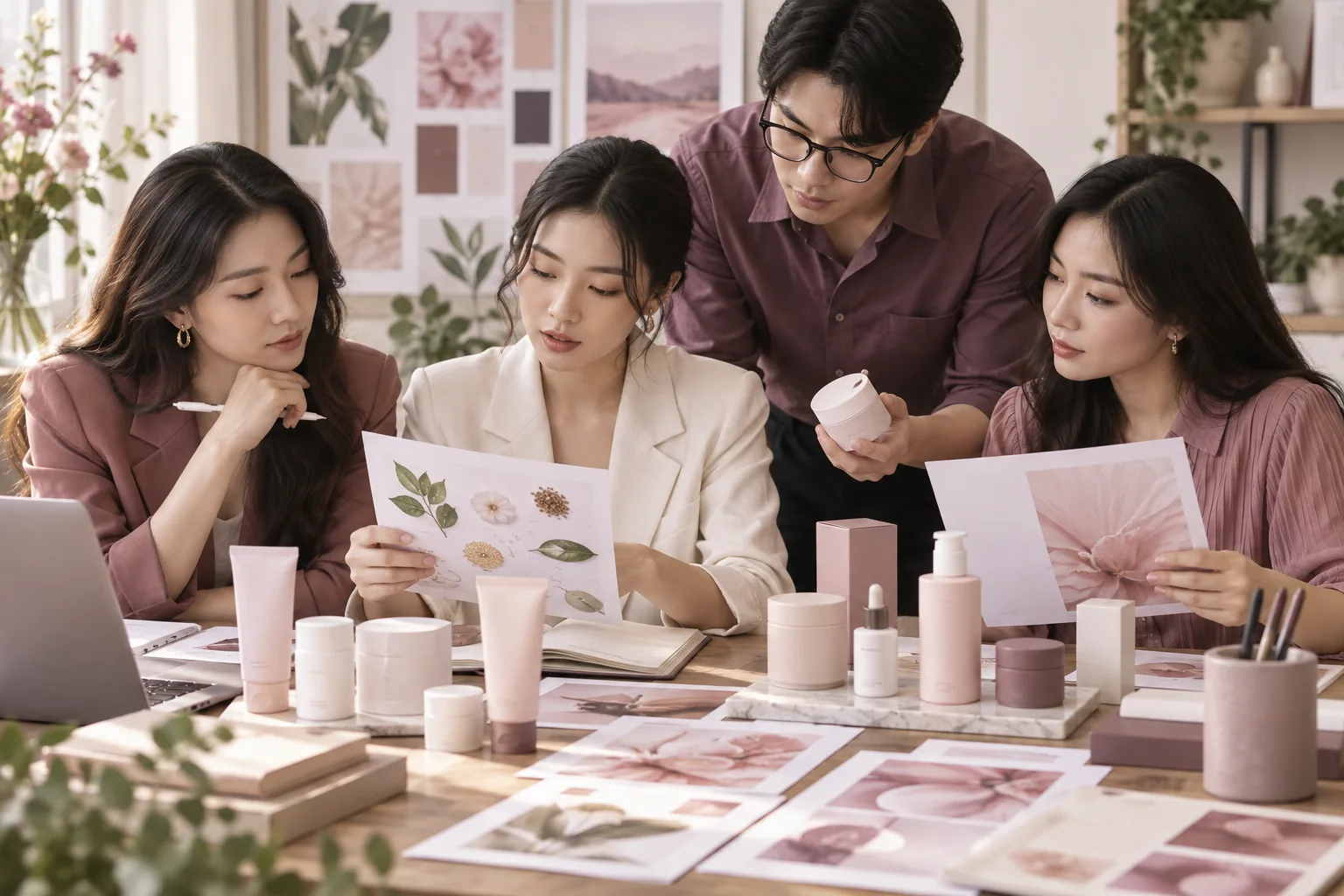 Đội tiếp thị rà soát thông tin và hình ảnh quảng cáo mỹ phẩm
