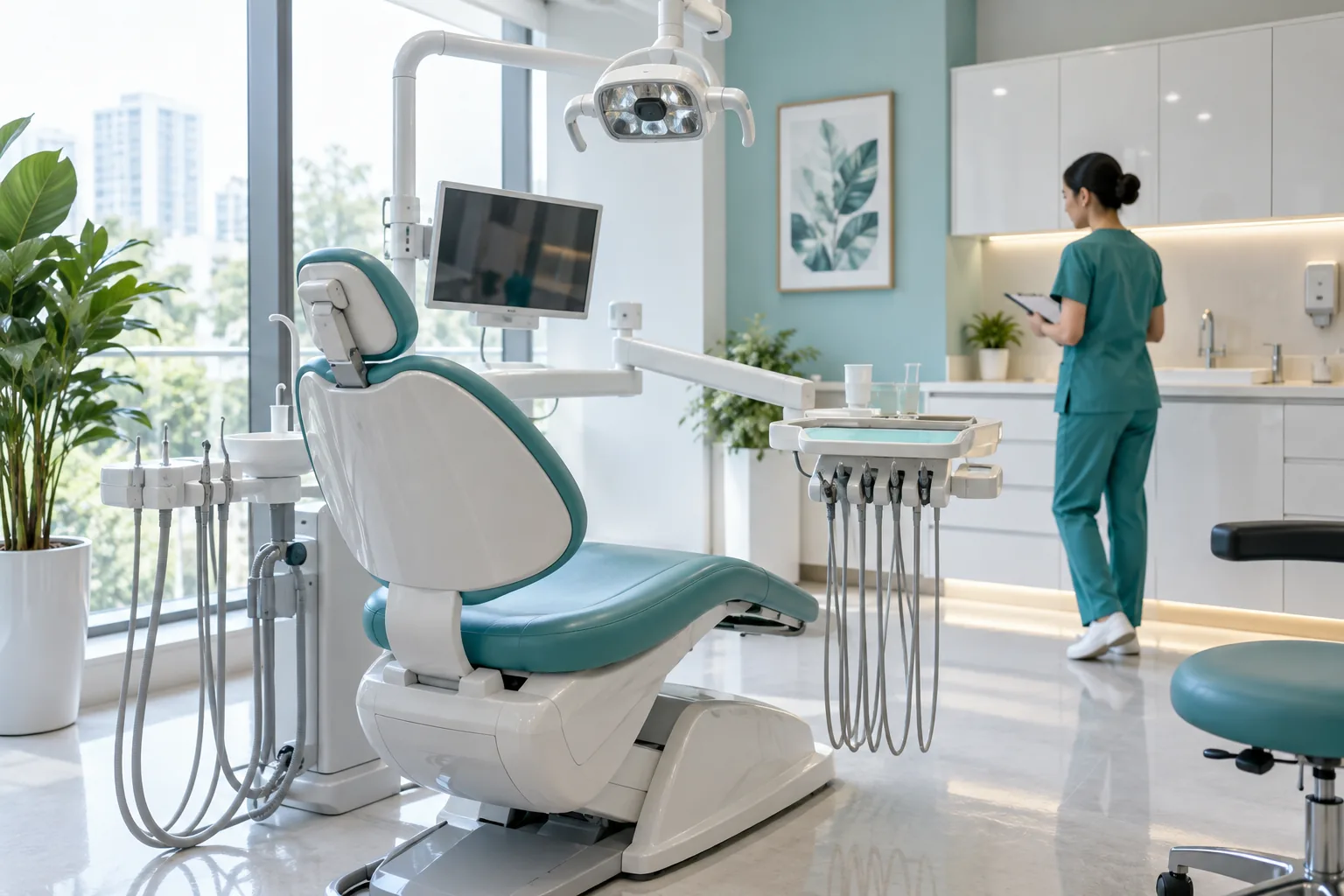 Không gian phòng nha được ghi hình để giới thiệu dịch vụ