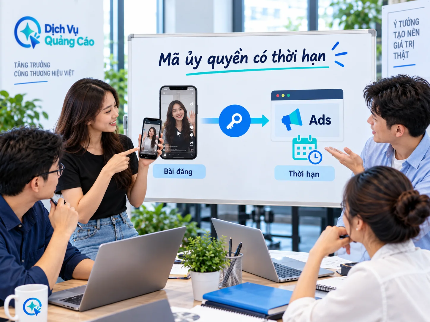 Người vận hành kiểm mã ủy quyền Spark Ads trước khi chạy video