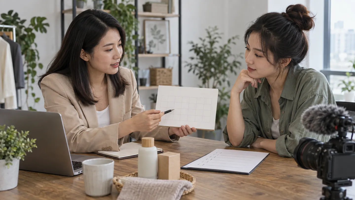 Đội sáng tạo rà nội dung video và lịch phát hành trước chiến dịch